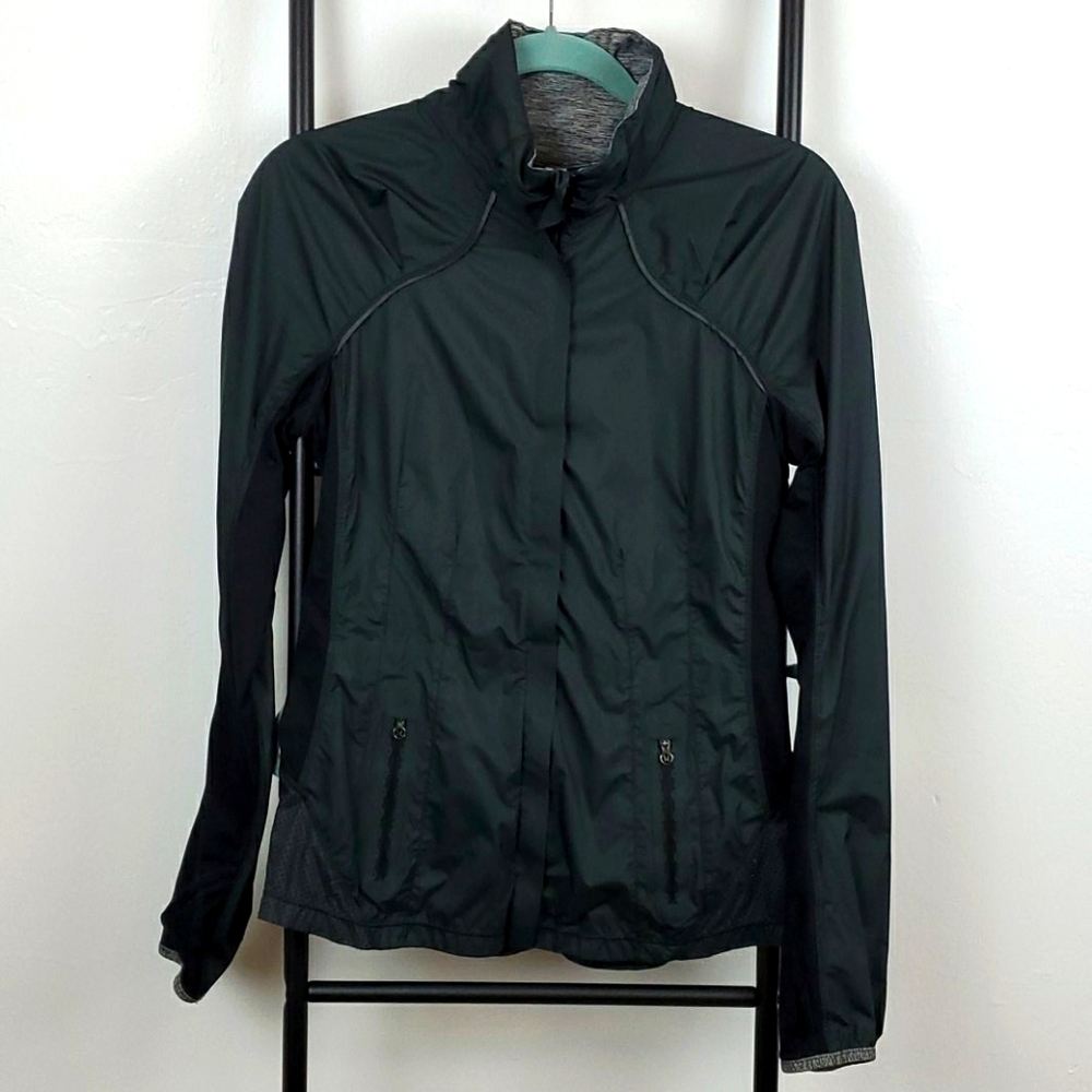 lululemon Women’s Black Rain Jacket Full Zip Size 4